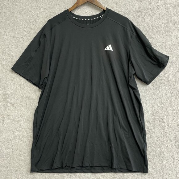 NWOT Adidas Men's XL Black Performance Active T-Shirt - Picture 2 of 7